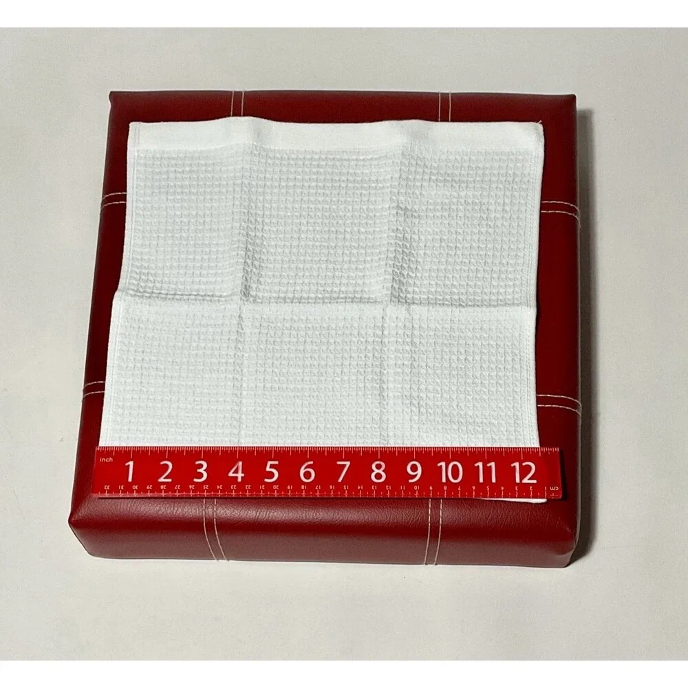 Cloverlane White Waffle Washcloth Set of 4